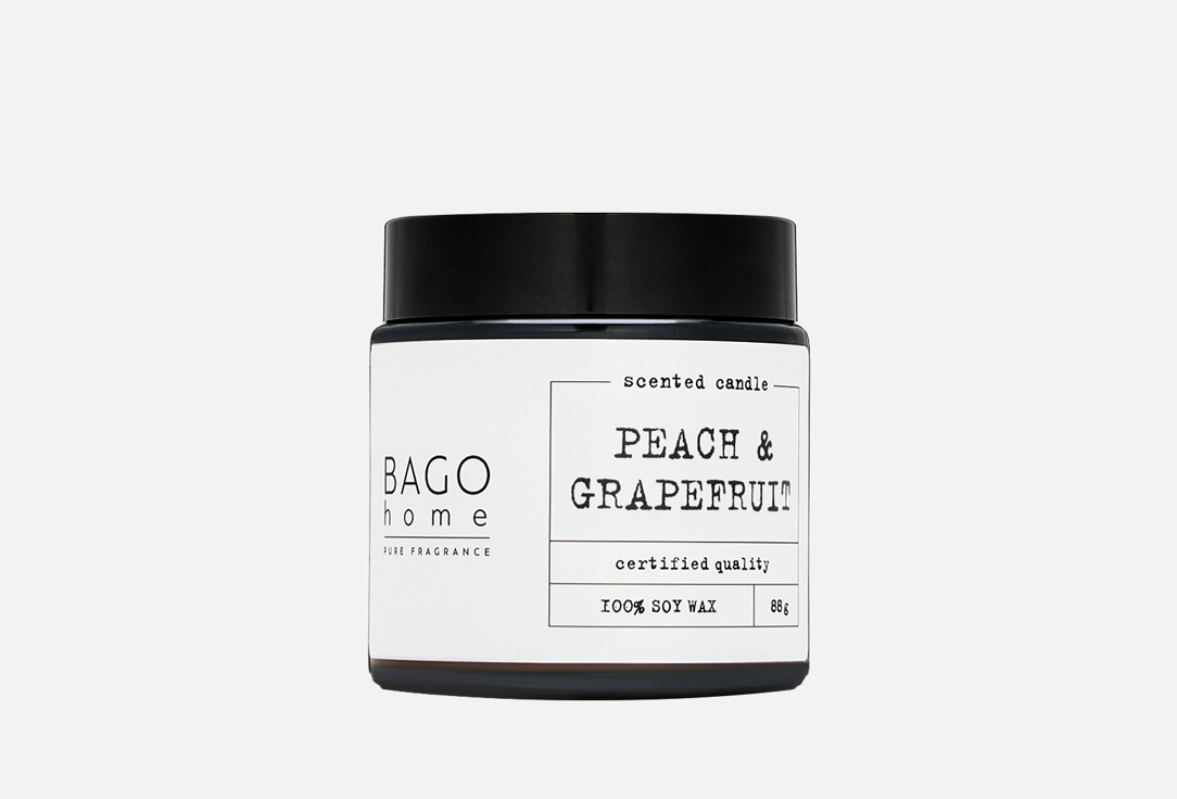 Изображение товара Ароматическая свеча BAGO home Персик и грейпфрут