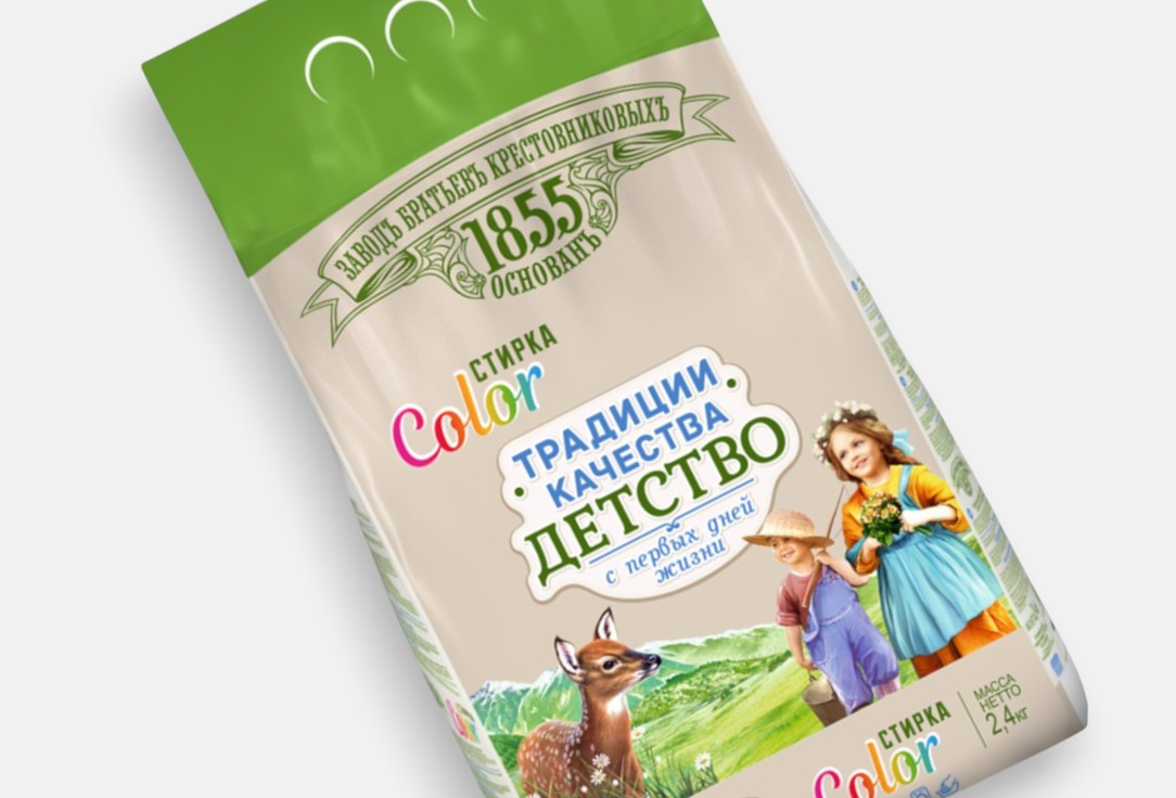 

Порошок для стирки детского белья ЗАВОД БРАТЬЕВ КРЕСТОВНИКОВЫХ, Color Automat 2400 г