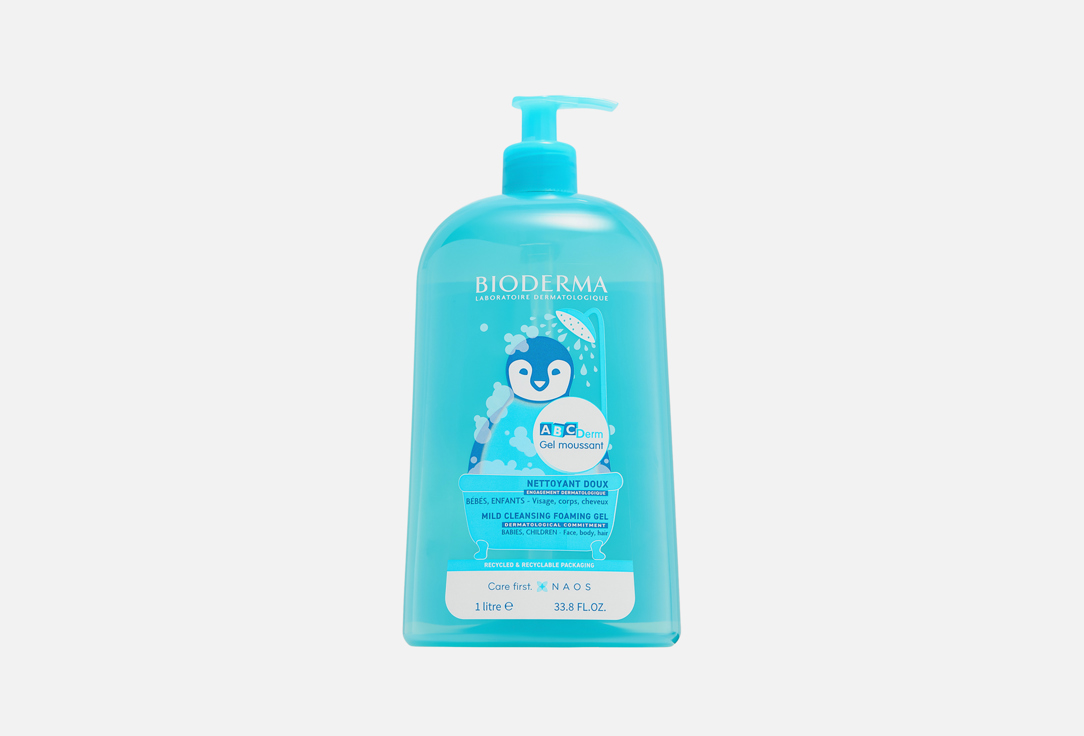 

Гель-пенка для душа BIODERMA, Abcderm moussant 1000 мл