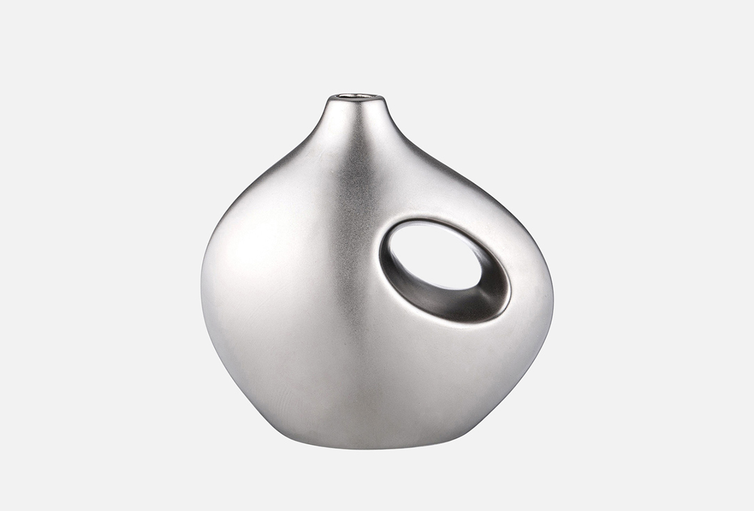 

ВАЗА BRONCO, Серебряный, STEEL, 21*11,5*20,7 1 шт