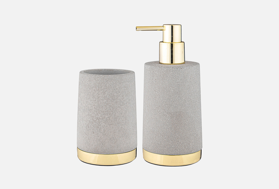 

НАБОР ДЛЯ ВАННОЙ КОМНАТЫ BRONCO, Серый, СЕРЫЙ 2 шт