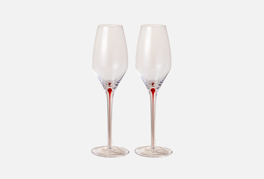 Изображение товара НАБОР БОКАЛОВ ДЛЯ ШАМПАНСКОГО Lefard ACCENT, RED