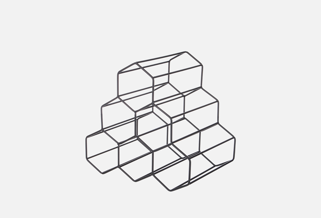 Изображение товара ПОДСТАВКА ДЛЯ БУТЫЛОК Agness ЧЕРНАЯ, 27,5*20,26