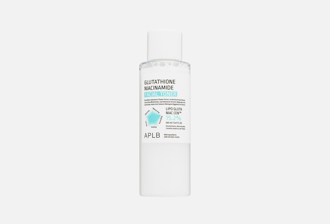 

Тонер для лица APLB, Glutathione Niacinamide 160 мл