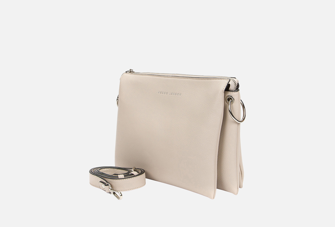 Изображение товара Бежевая сумка через плечо KEDDO COUTURE из экокожи с ремешком-карабином