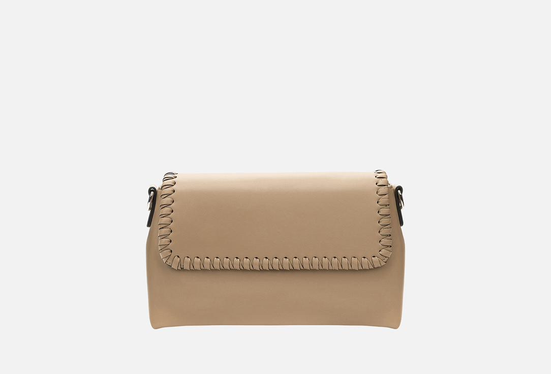 Изображение товара Мягкая женская сумка через плечо KEDDO COUTURE бежевого цвета для кэжуал образа