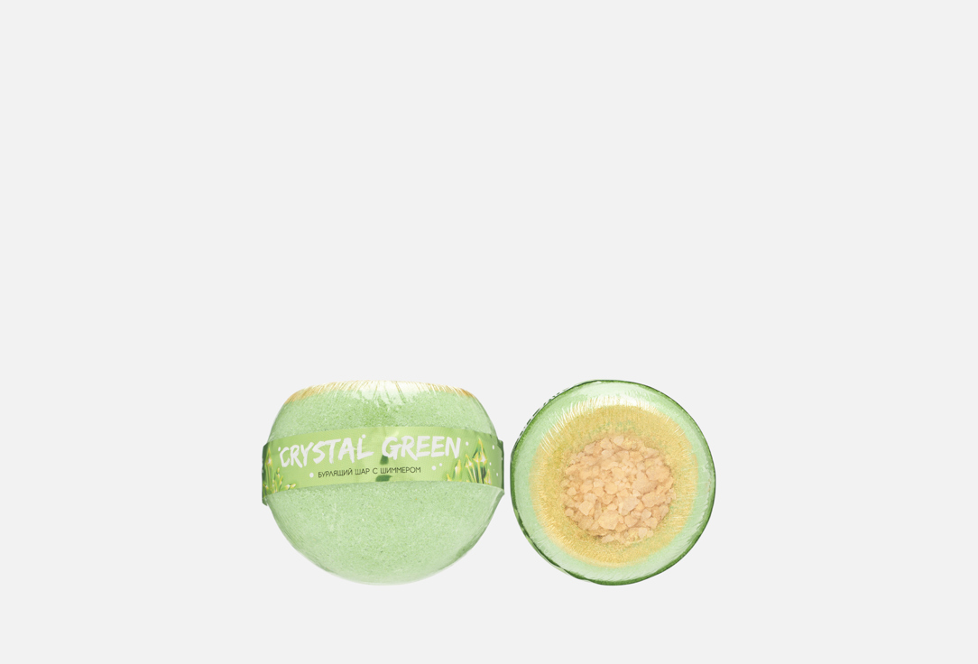 Изображение товара Бурлящий шар для ванны Fabrik cosmetology Crystal Green 210 г для расслабления и ухода