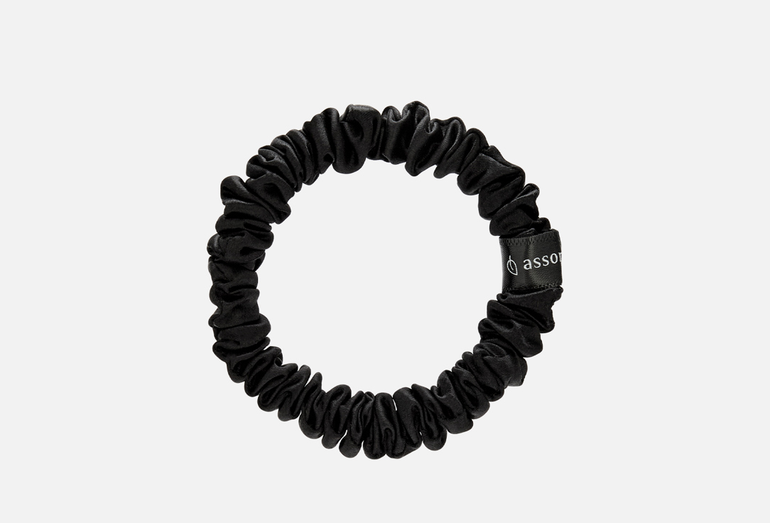 Изображение товара Шелковая резинка для волос Assoro S / Черная