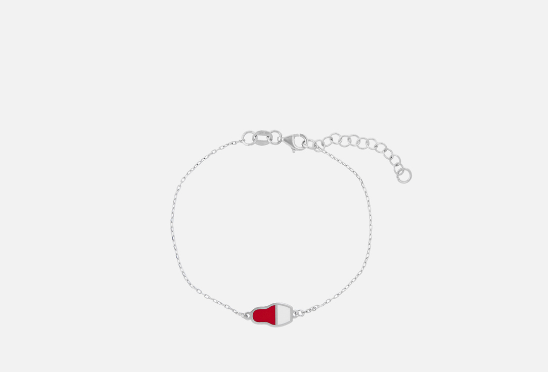 Изображение товара Браслет серебряный Matryoshka Color с эмалью и родированием 925 пробы