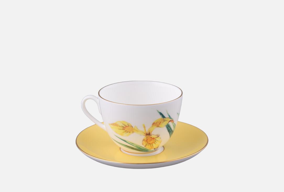 Изображение товара Чашка с блюдцем Императорский фарфоровый завод Весенняя-2 Лесной свет, желтый