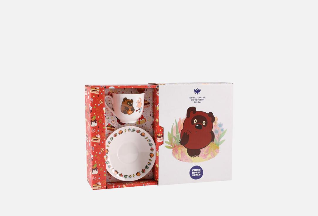 Изображение товара Чашка с блюдцем Императорский фарфоровый завод Ландыш, Пятачок, СОЮЗМУЛЬТФИЛЬМ