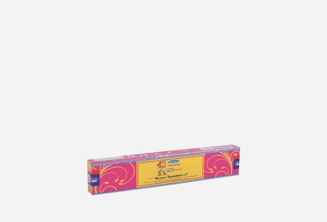 

Благовония SATYA, Natural Rose Incense 15 г