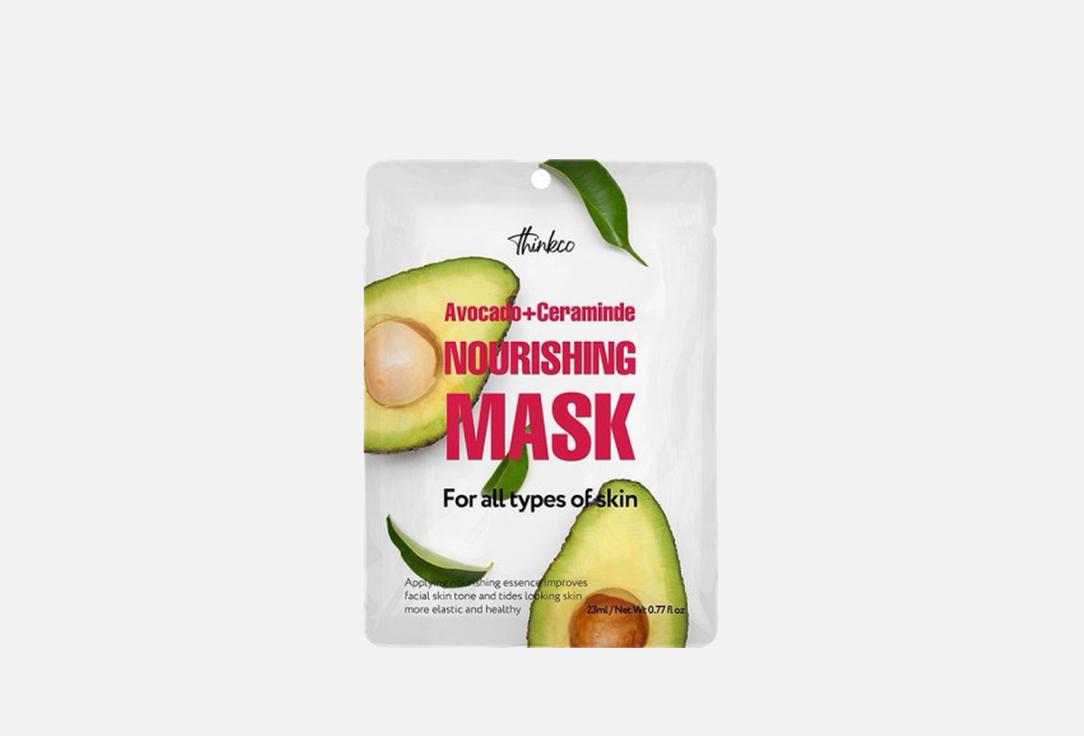 

Увлажняющая тканевая маска для лица THINKCO, Avocado + Ceramide Nourishing Mask Pack 1 шт