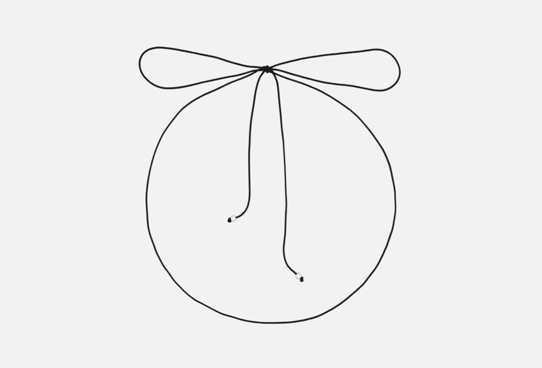 Изображение товара Плетеный черный шнурок LU Black из полиэстера 115 см для украшений