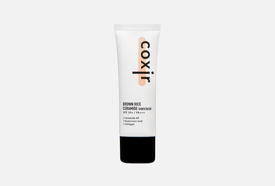 

Солнцезащитный крем для лица SPF 50+ COXIR, Brown Rice Ceramide 50 мл