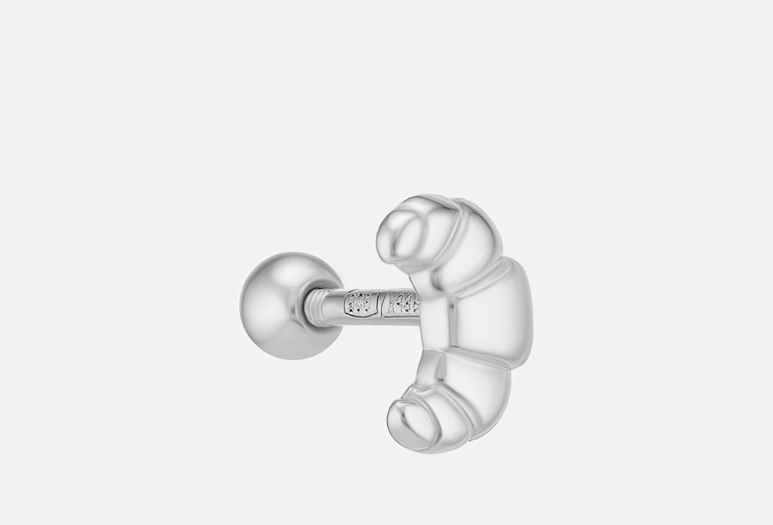 Изображение товара Серьга для пирсинга серебряная Dita One Сroissant