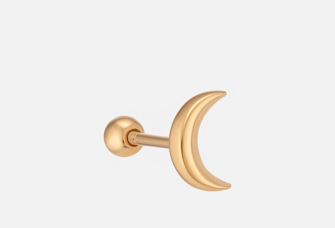 Изображение товара Серьга для пирсинга серебряная Dita One Moon позолота