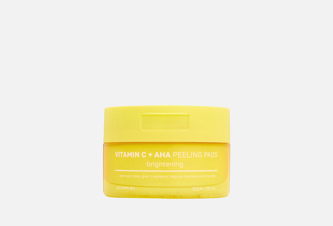 

Отшелушивающие пэды для лица NAME SKIN CARE, Vitamin C & AHA 30 шт