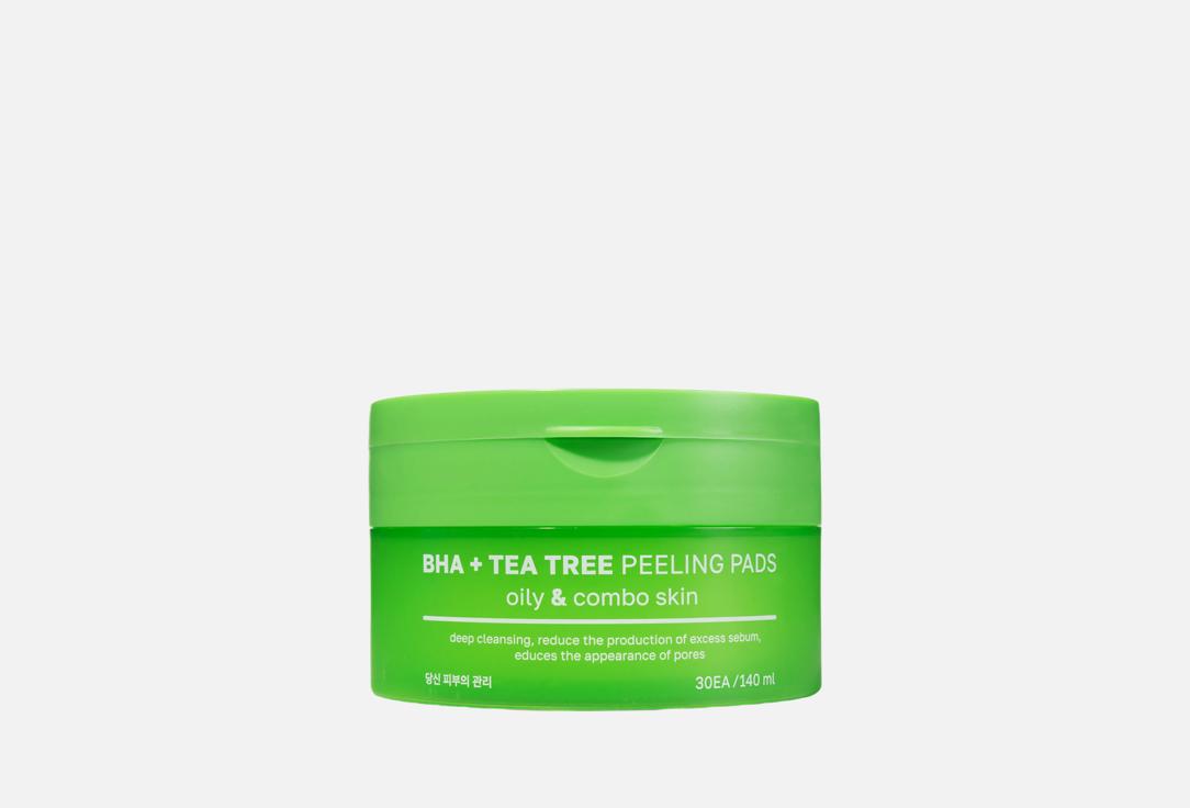 

Отшелушивающие пэды для лица NAME SKIN CARE, BHA & tea tree 30 шт