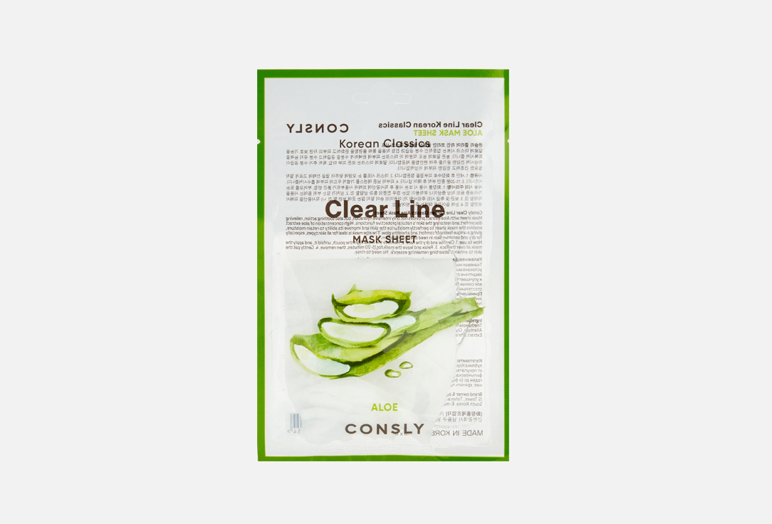 

Тканевая маска для лица CONSLY, Classics Aloe 25 мл