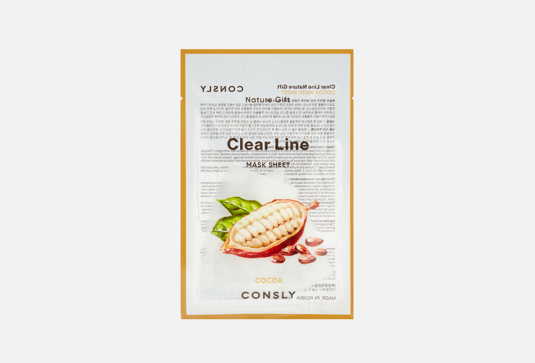 Изображение товара Тканевая маска для лица CONSLY Cocoa увлажнение и восстановление 25 мл