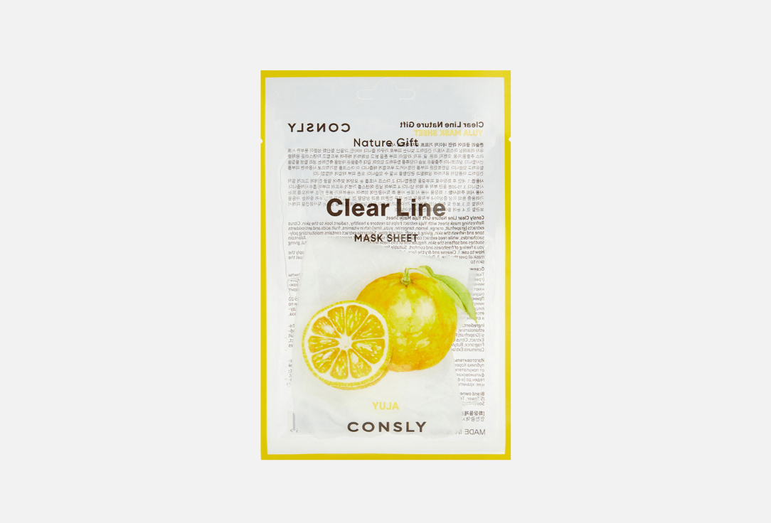 Изображение товара Маска для лица CONSLY Yuja тканевая увлажнение и тонизирование 25 мл