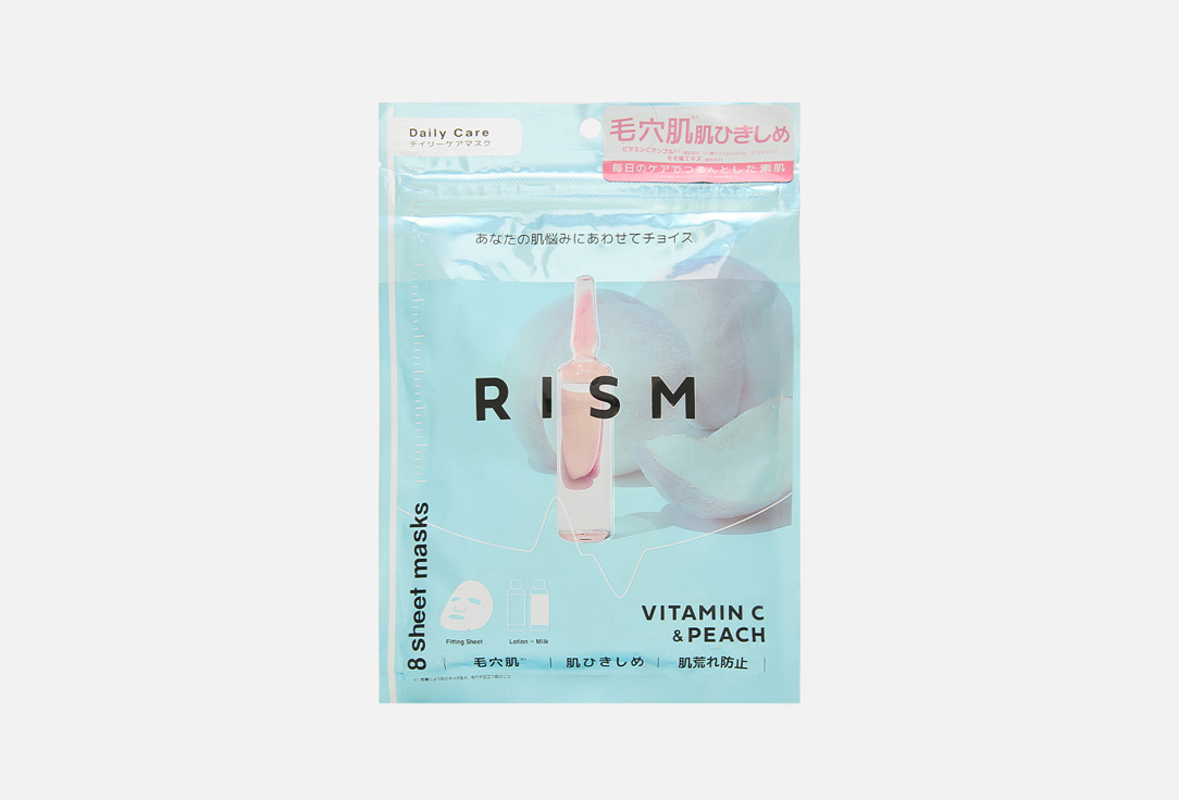 Изображение товара Маски тканевые для лица RISM Dairy Care Mask Vitamin C & Peach