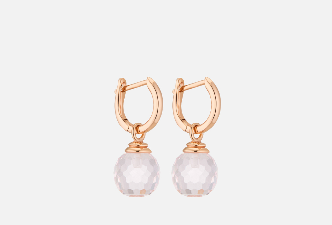 Изображение товара Серьги серебряные 925 пробы с фианитом позолота для женщин