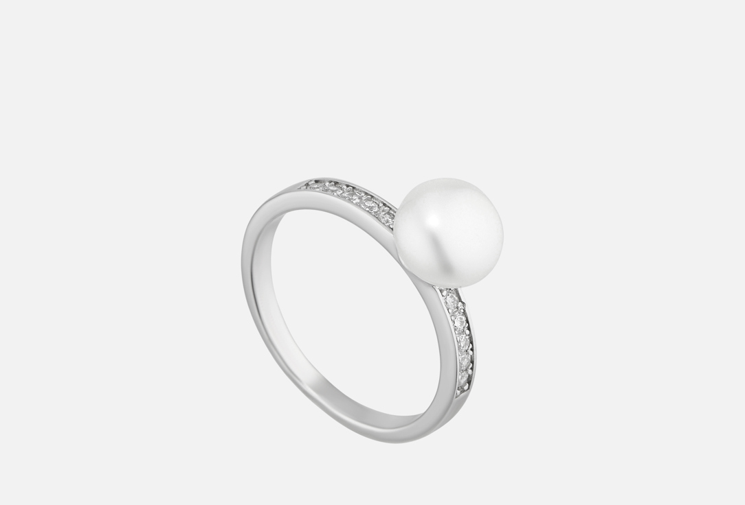 Изображение товара Кольцо серебряное JUVEDEL с жемчугом и фианитом