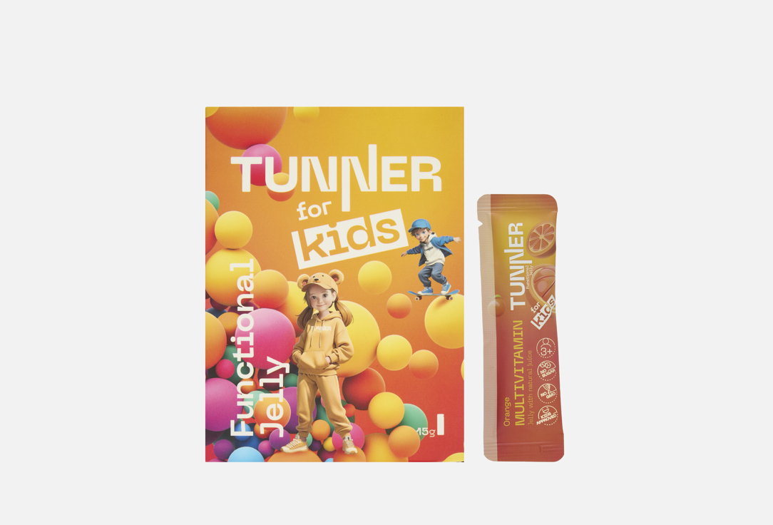 Изображение товара БАД для укрепления иммунитета для детей TUNNER мультивитамин, Апельсин в стиках