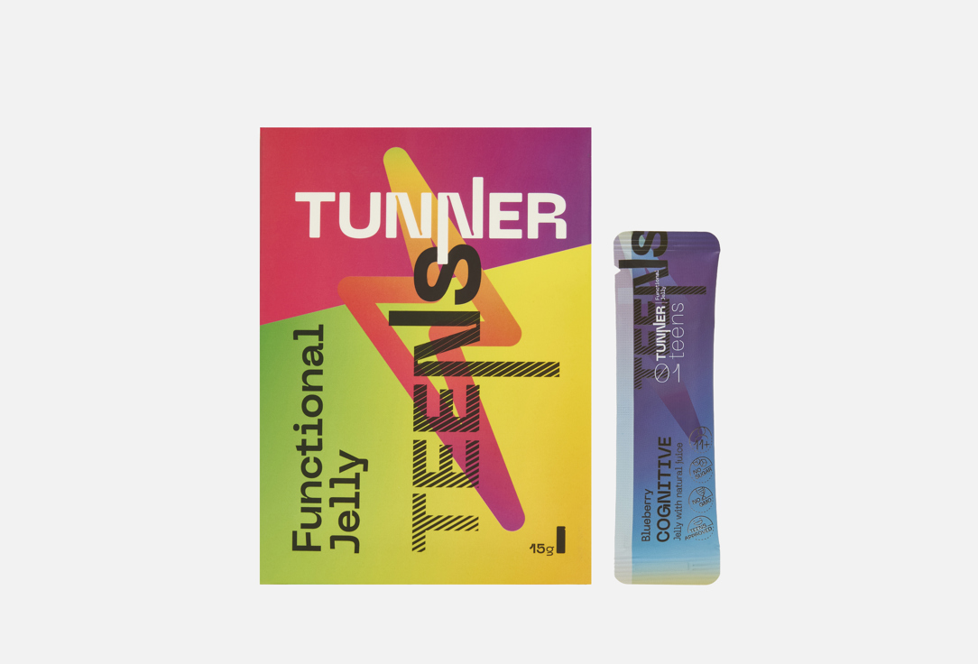 Изображение товара БАД для поддержки нервной системы для подростков TUNNER когнитив, Черника в стиках