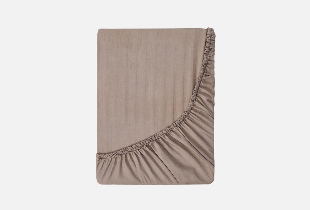 Изображение товара Простыня на резинке Verossa Stripe 160х200 Gray из ткани Stripe