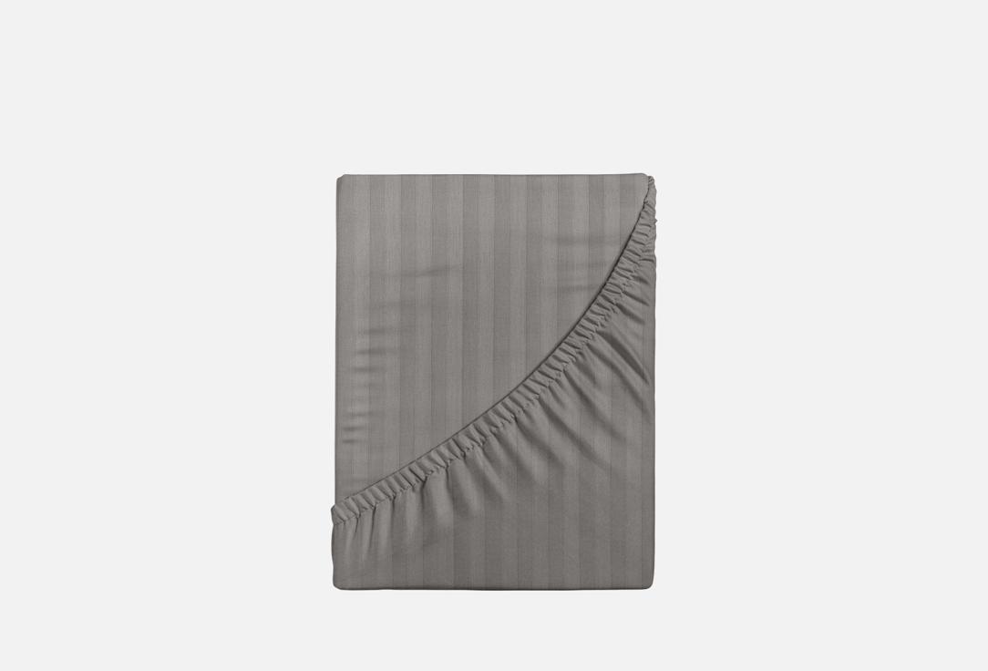 Изображение товара Простыня на резинке Verossa Stripe, 180х200, Gray