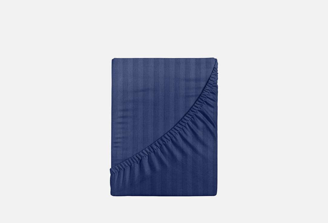 Изображение товара Простыня на резинке Verossa Stripe, 200х200, Indigo