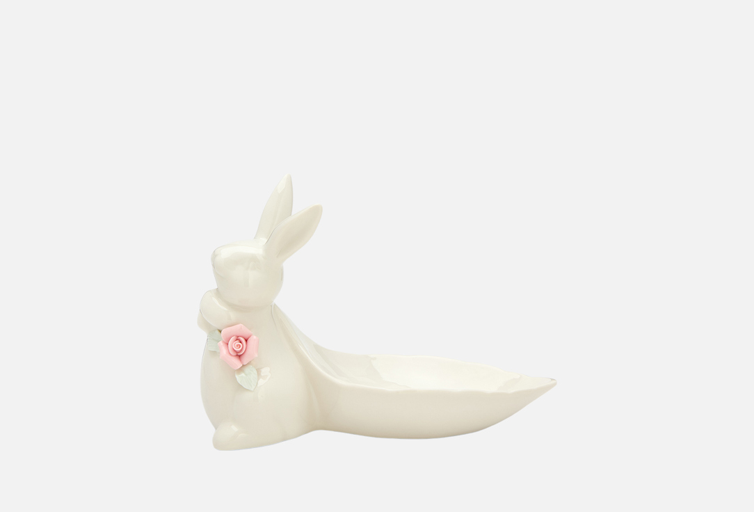 

Блюдо TOPGIFT, Белый, Заяц, 18смх7,5смх12,5см 1 шт