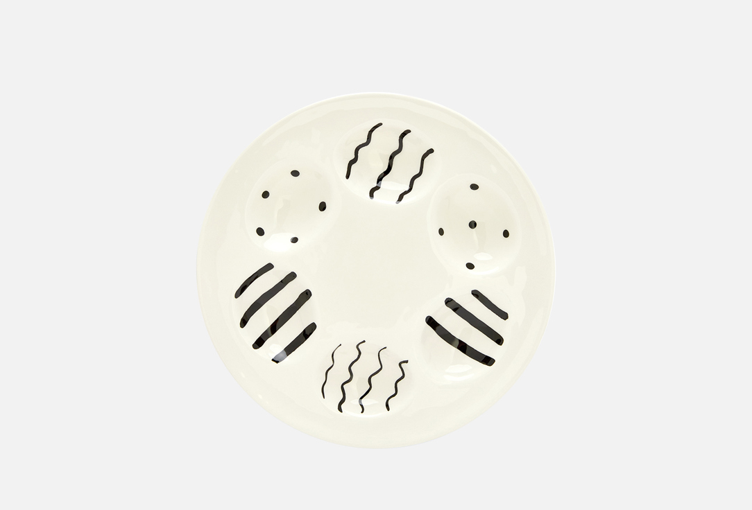 

Тарелка для яиц TOPGIFT, Принт, L18 W18 H2 см 1 шт