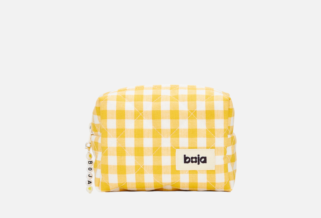 Изображение товара Косметичка boja Sunny California маленькая стильная яркая желтая