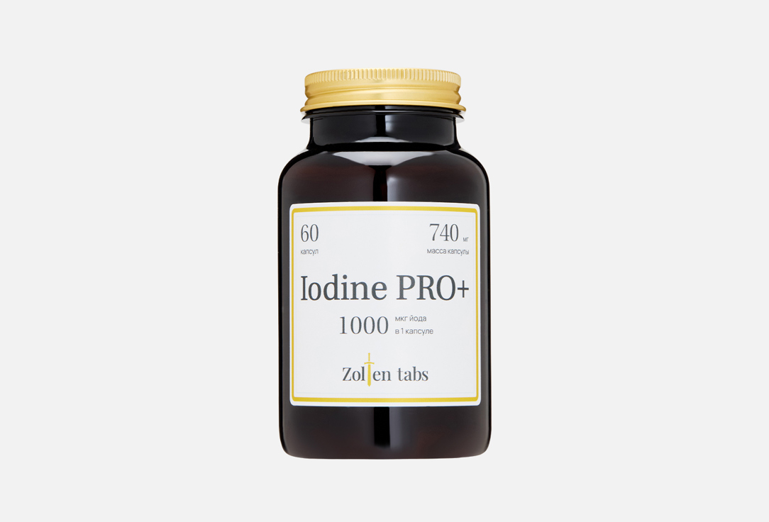 

йод ZOLTEN TABS, PRO+ 1000 мкг в капсулах 60 шт