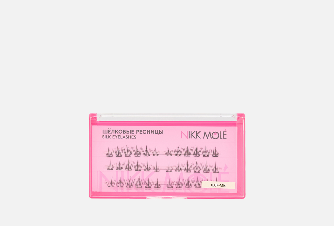 Изображение товара Пучки для наращивания ресниц NIKK MOLE Eyelashes mix №8 romantic 11, 12, 14