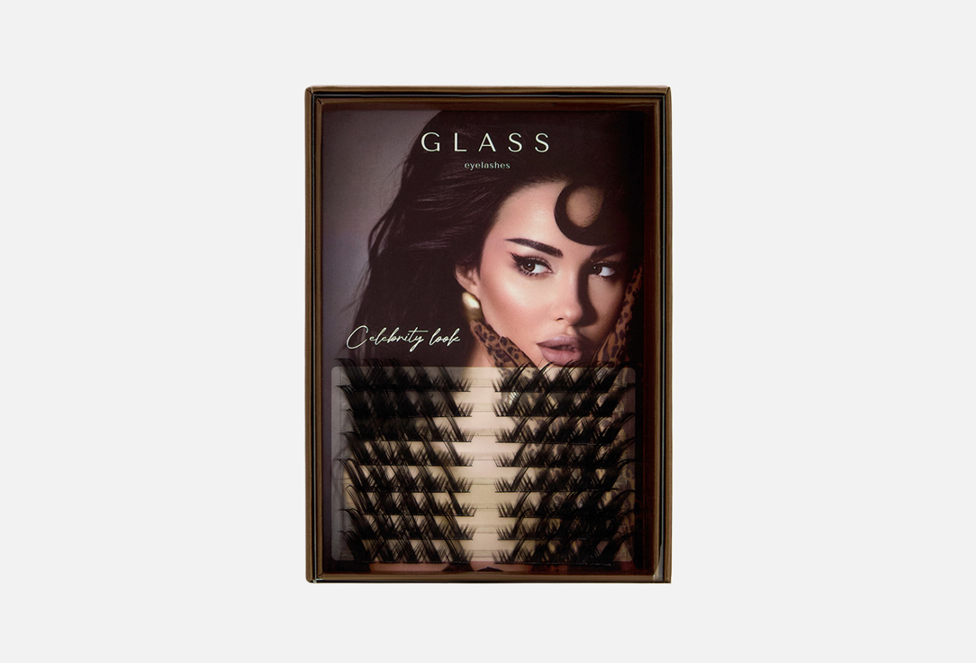 

Накладные ресницы GLASS EYELASHES, Celebrity look 10-14 mm 80 шт