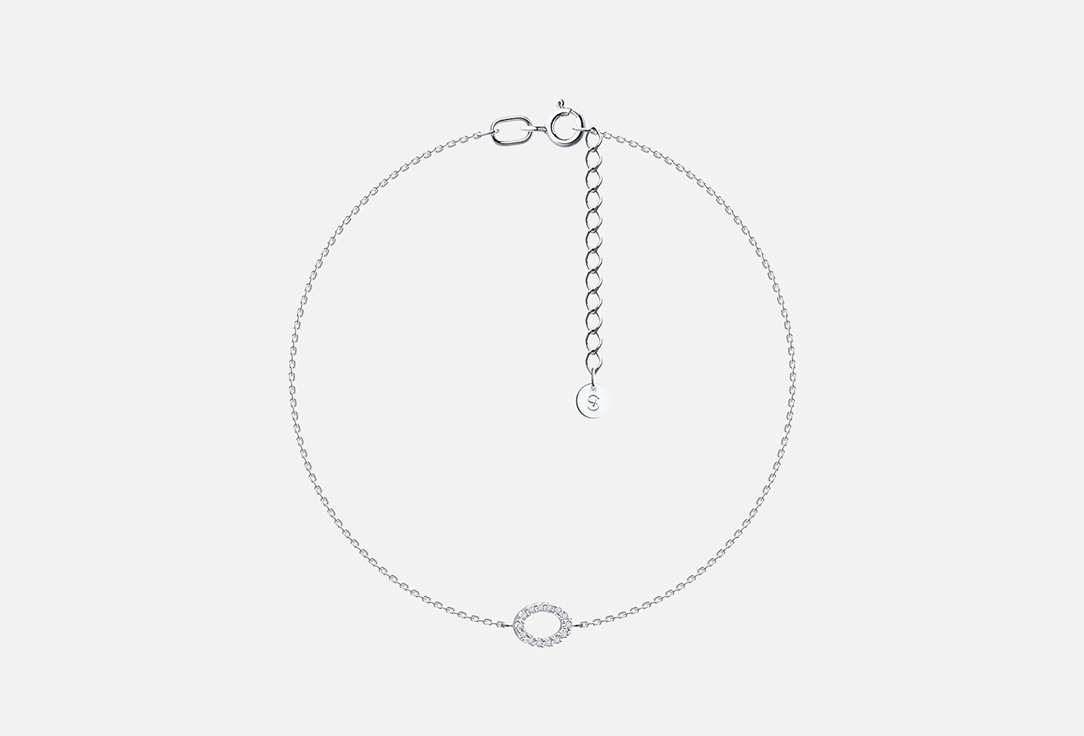 Изображение товара Браслет золотой с бриллиантом SOKOLOV 585 пробы 14 вставок