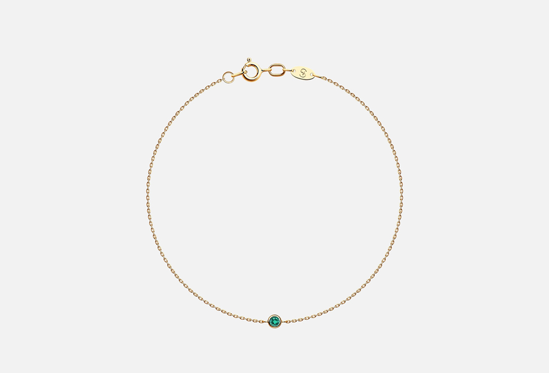 Изображение товара Браслет из красного золота SOKOLOV 585 Изумруд 3050032