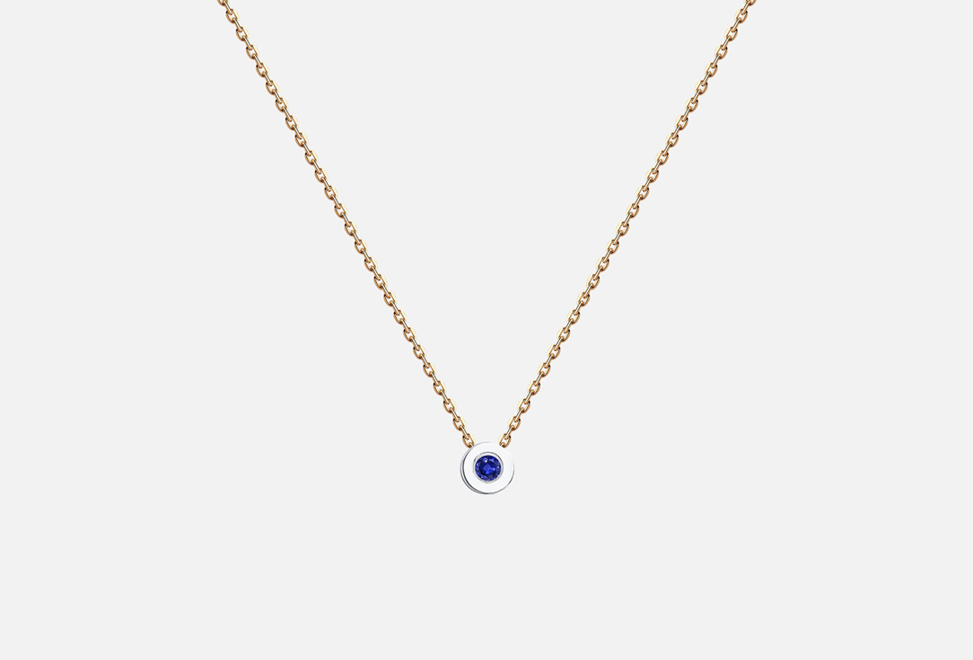 Изображение товара Колье золотое с сапфиром 585 пробы для женщин стильное украшение