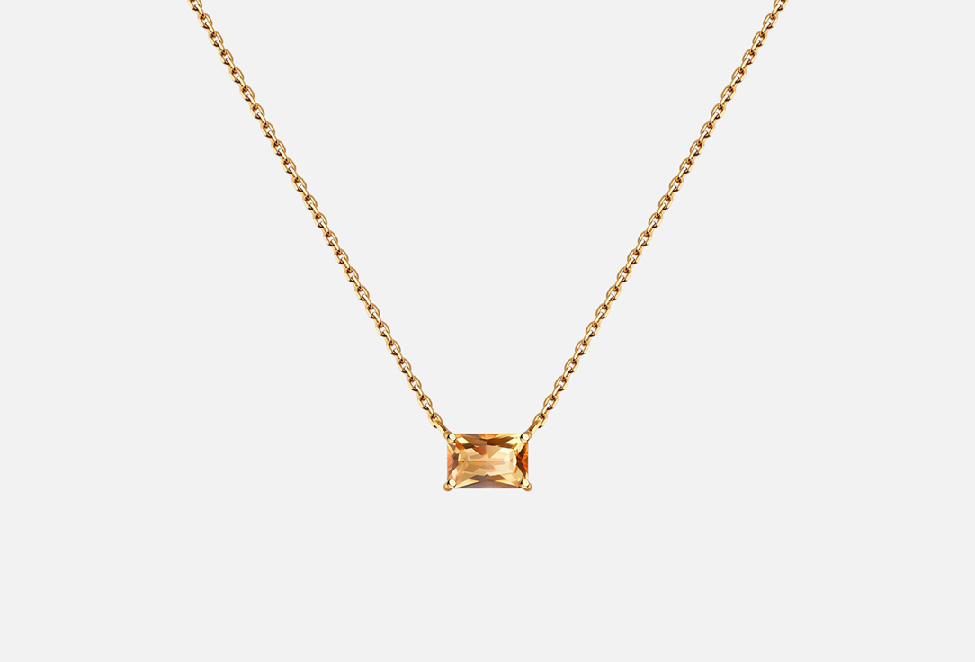 Изображение товара Колье золотое SOKOLOV с топазом 585 пробы, форма октагон, для женщин