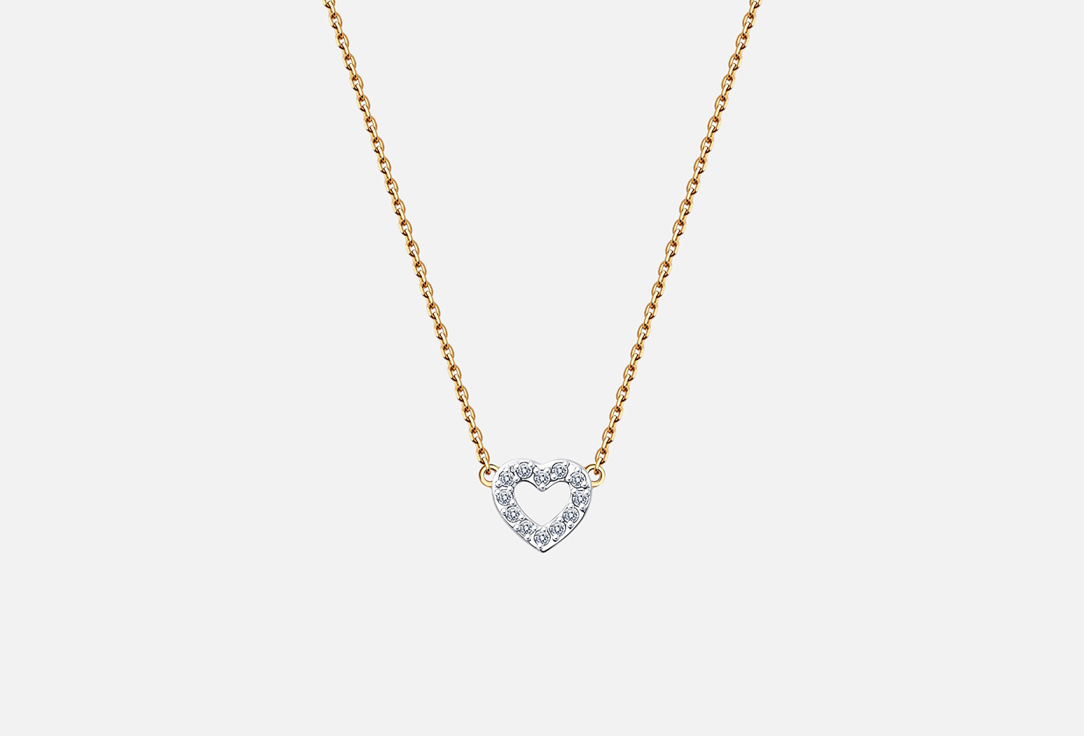 Изображение товара Золотое колье с фианитами Diamant, пробы 585, женское