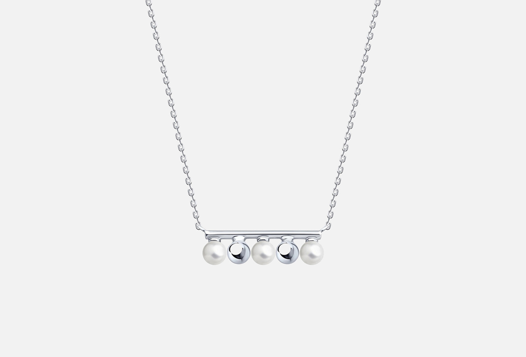 Изображение товара Колье серебряное Diamant Жемчуг