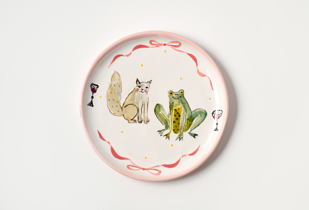 

Пиала ODARYADARYA, Кошка и жабёшка, 13,5см 13.5 см