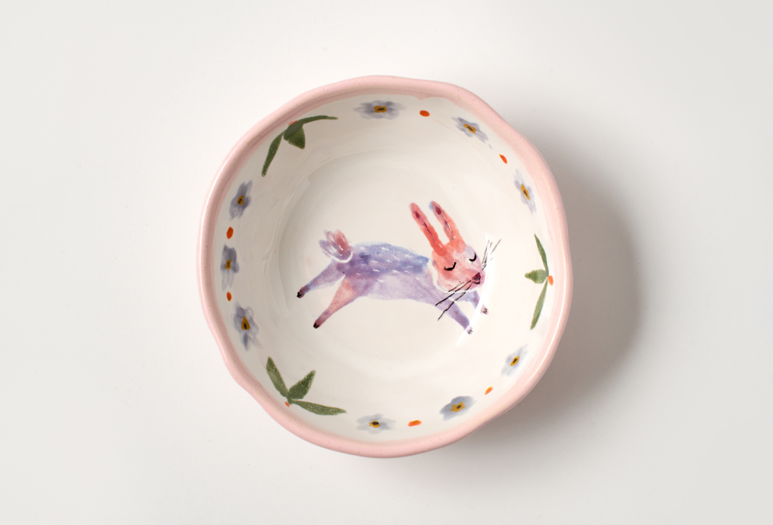 Изображение товара Соусник глубокий Odaryadarya Зайка серенький, 9,5см