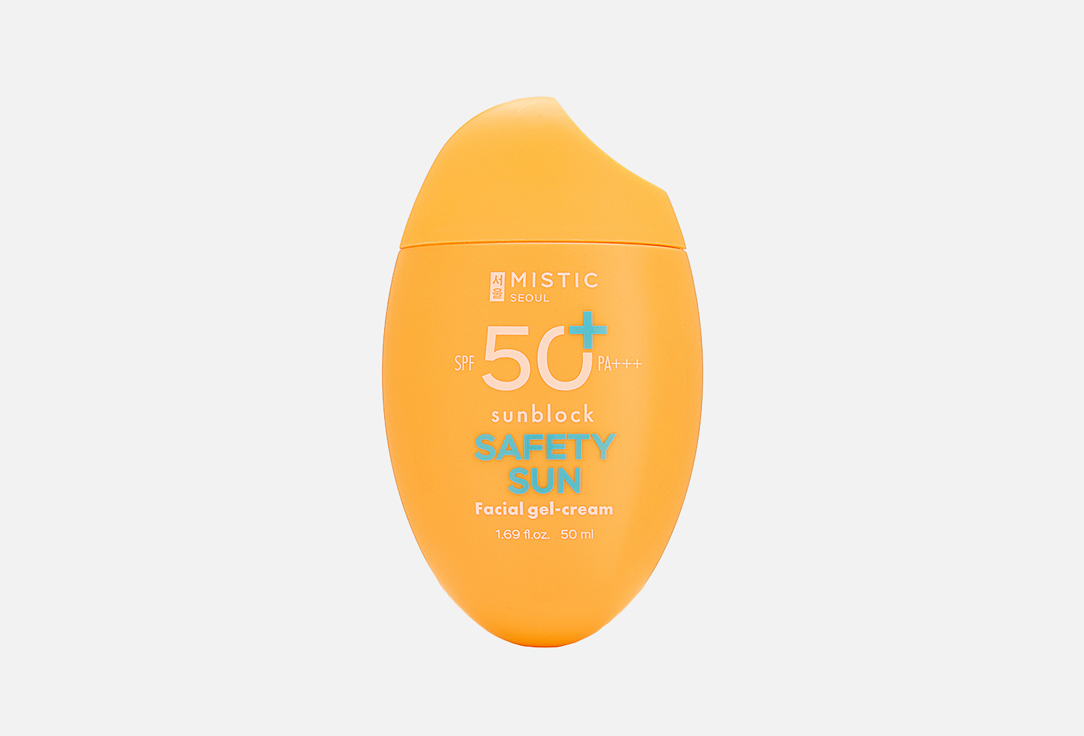 

Cолнцезащитный гель-крем для лица spf 50+ MISTIC, SAFETY SUN 50 мл