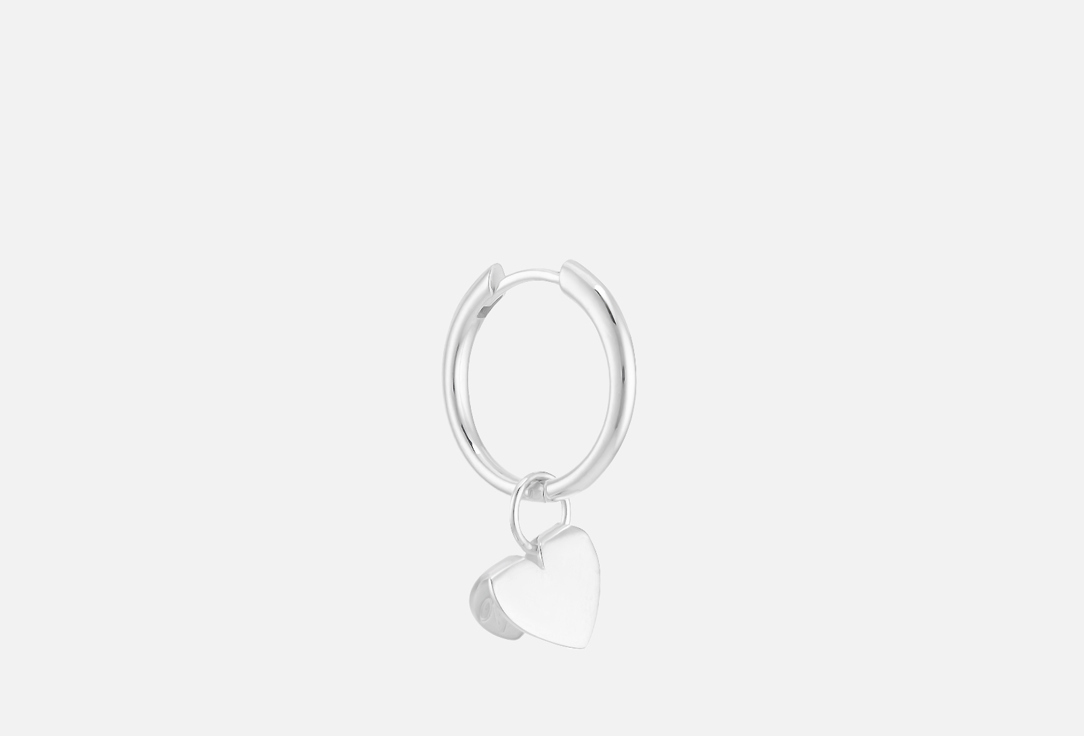 

Хуп c подвесом серебряный PROSTO JEWELRY, Open heart 1 шт